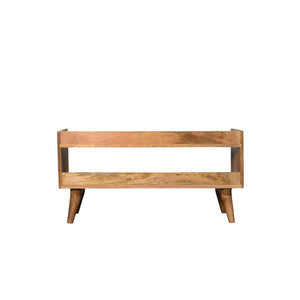 Oak-Inspired Nordic Storage Bench | Solid Mango Wood | Nordic-Inspired Design