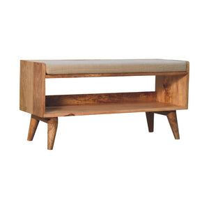 Oak-Inspired Nordic Storage Bench With Mud Linen | Nordic-Inspired Design