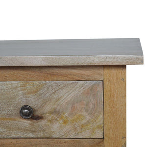 Oak-Inspired Serpentine Bedside Table | Curved Profile | Elegant Bedroom Accent