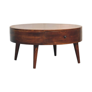 Odyssey Coffee Table | Solid Mango Wood | Natural Wood Finish | Artisan-Crafted Design