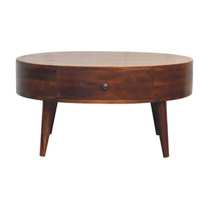 Odyssey Coffee Table | Solid Mango Wood | Natural Wood Finish | Artisan-Crafted Design
