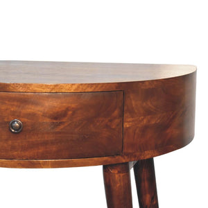 Odyssey Console Table | Solid Mango Wood | Natural Wood Finish | Artisan-Crafted Design