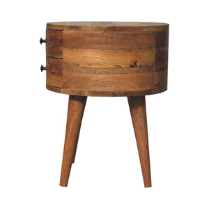Odyssey Oak-Inspired Bedside | Solid Mango Wood | Artisan-Crafted Design