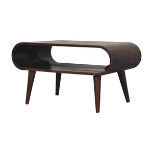 Open California Walnut Coffee Table | Solid Mango Wood | California Walnut Finish | Nordic Living Room Table