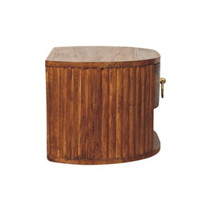 Oval Wall Nightstand | Soft Curves | Space-Saving Bedroom Furniture
