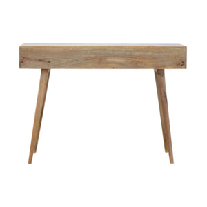 Patchwork Console Table | Solid Mango Wood | Mixed Timber Finish | Eclectic Hallway Table