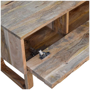 Pineapple Carved Bench | Oak-Inspired Finish | Decorative Accent Seating