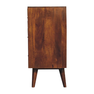 Pineapple Carved Chest | Chestnut Finish | Decorative Storage