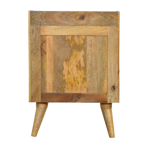 Pink Gradient Bedside Table | 3 Drawers | Solid Mango Wood