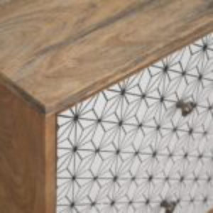 Prima 2 Drawer Bedside Table | Solid Mango Wood | Compact Bedroom Storage