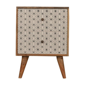 Prima 2 Drawer Bedside Table | Solid Mango Wood | Compact Bedroom Storage