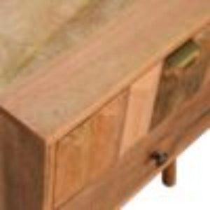Prism Bedside Table | Oak-Inspired Finish | Geometric Bedroom Storage