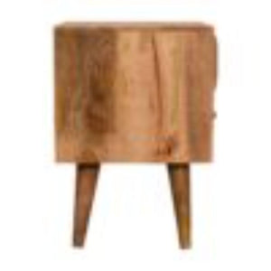 Prism Bedside Table | Oak-Inspired Finish | Geometric Bedroom Storage