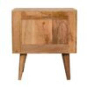Prism Bedside Table | Oak-Inspired Finish | Geometric Bedroom Storage