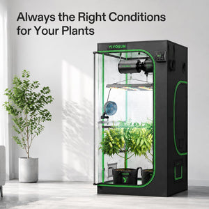 PRO 360° Airflow Grow Tent System | 3x3 ft | 350W Tunable Spectrum LED