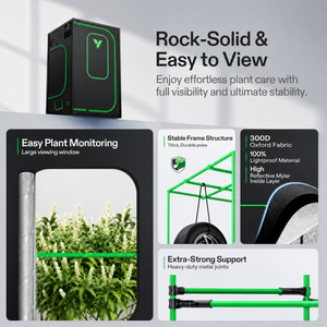PRO Tunable-Spectrum Grow Tent System | 4x4 ft | 550W LED | 360° Airflow