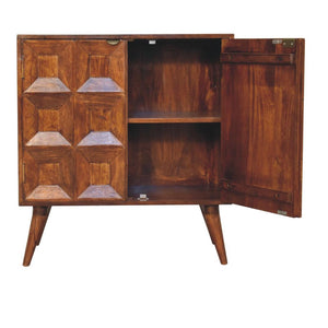 Quad Storage Cabinet | Solid Mango Wood | Contemporary Design