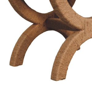 Rattan Arch Bench | Natural Texture | Relaxed Statement Seating