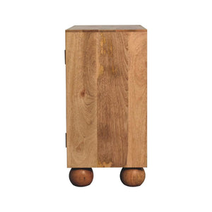 Rattan Ball Cabinet | Natural | Sculptural Ball Detail