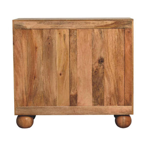 Rattan Ball Cabinet | Natural | Sculptural Ball Detail