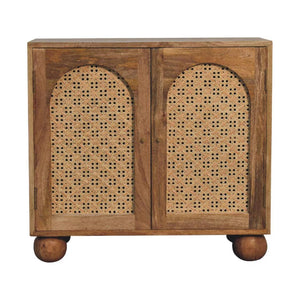 Rattan Ball Cabinet | Natural | Sculptural Ball Detail