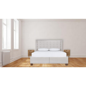 Rattan Door Front Bedside Table | Textured Detail | Natural Bedroom Styling
