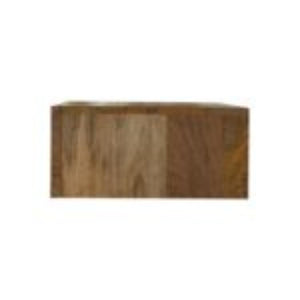 Rattan Wall-Mounted Bedside Table | Solid Mango Wood | Woven Storage Design