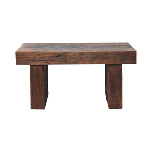 Reclaimed Cube Coffee Table | Reclaimed Teak, Oak & Pine | Natural Finish | Rustic Living Room Table