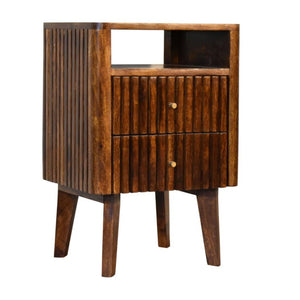 Reeve Bedside Table | Compact Bedroom Storage | Contemporary Design