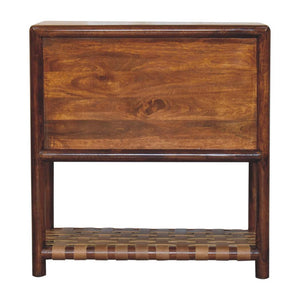 Regency Woven Bedside | Solid Mango Wood | 2 Drawers