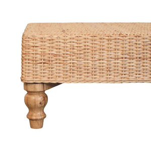Regency Woven Coffee Table | Solid Mango Wood | Handwoven Surface | Textured Centre Table