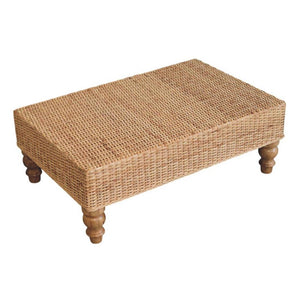 Regency Woven Coffee Table | Solid Mango Wood | Handwoven Surface | Textured Centre Table
