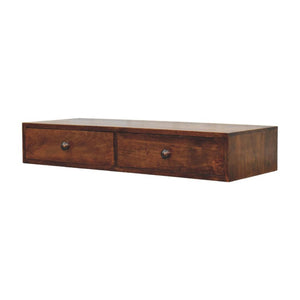 Roasted Almond Slim Console Table | Narrow Hallway Furniture