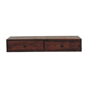Roasted Almond Slim Console Table | Narrow Hallway Furniture