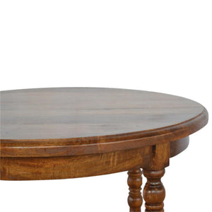 Round Occasional Side Table | Compact Design | Living Room Accent