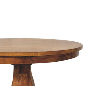 Round Pedestal Dining Table | Central Base | Sculptural Dining Design