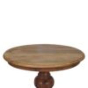 Round Turned Dining Table | Sculptural Pedestal Style | Timeless Design