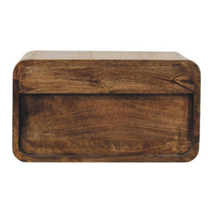 Rounded Edge 1 Drawer Bedside | Solid Wood Nightstand
