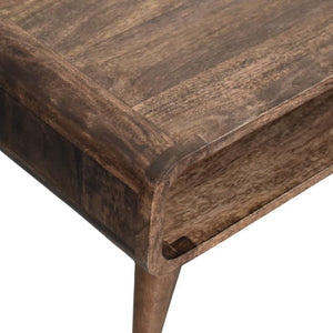 Rounded Edge Coffee Table | Solid Wood Living Room Table