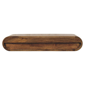 Rounded Wall-Mounted Console | 2 Drawer Floating Storage