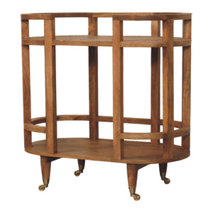Saffron Rattan Butler Table | Rattan Texture | Accent Furniture