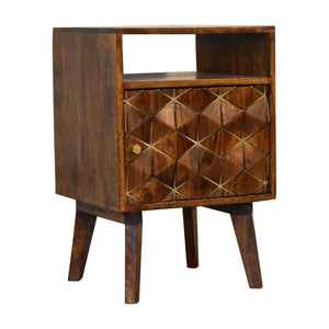 Samara Bedside Table | Compact Bedroom Storage | Contemporary Design