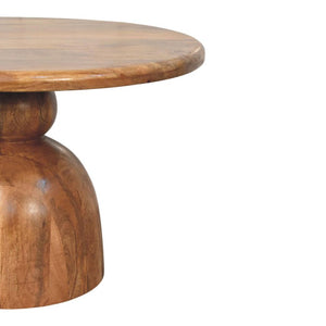 Sculpted Pedestal Coffee Table | Sculptural Form | Contemporary Living Room Centrepiece