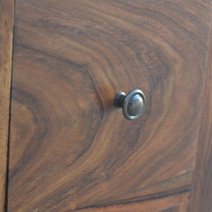 Sheesham Storage Cabinet | 4 Drawer Design | Natural Wood Accent Furniture