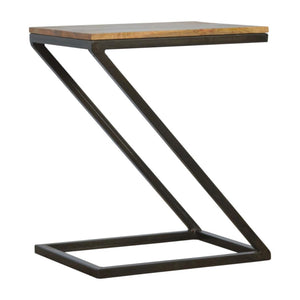 Side Table | Iron Base | Industrial-Inspired Living Room Accent