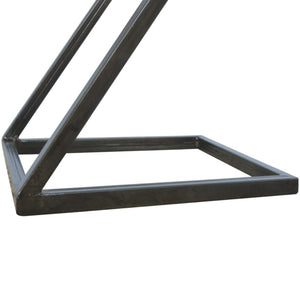 Side Table | Iron Base | Industrial-Inspired Living Room Accent