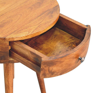Single Bedside Table | Chestnut Finish | Compact Bedroom Storage