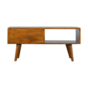 Sliding Brass Inlay Media Unit | Decorative TV Storage | Statement Living Room Cabinet