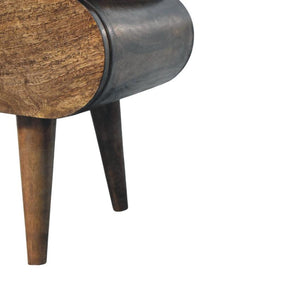 Slimline 2 Drawer Bedside | Solid Wood Narrow Nightstand