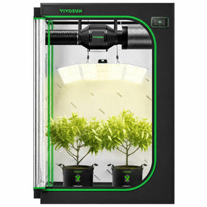 Slimline Smart Grow Tent System | 4x2 ft | 200W Full Spectrum LED